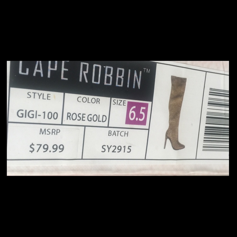SEXY HIGH BOOTS ROSE-GOLD IN COLOR - Picture 2 of 9